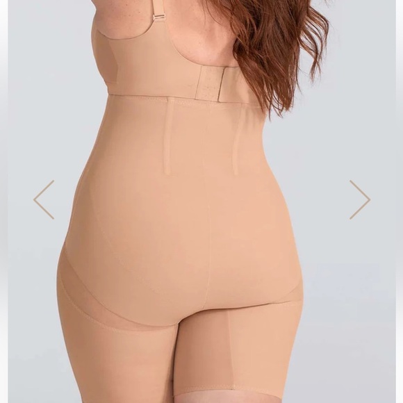 Set of 2 Honeylove Womens XL Sand Beige SuperPower Short w. Flexible Boning - Picture 2 of 12